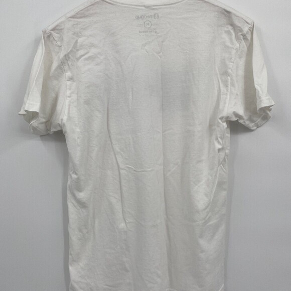 Swagup Poshfest 2021 White Short Sleeve Round Neck Cotton T Shirt Size Medium - Picture 2 of 5